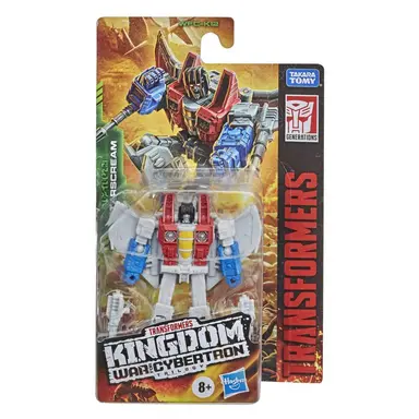 Transformers Toys Generations War for Cybertron: Kingdom Core Class WFC-K12 Starscream Action Figure - 8 and Up, 3.5-inch