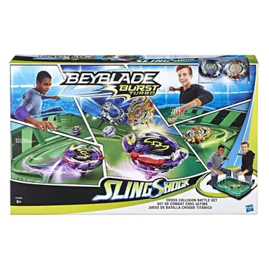 Beyblade Burst Turbo Slingshock Cross Collision Battle Set