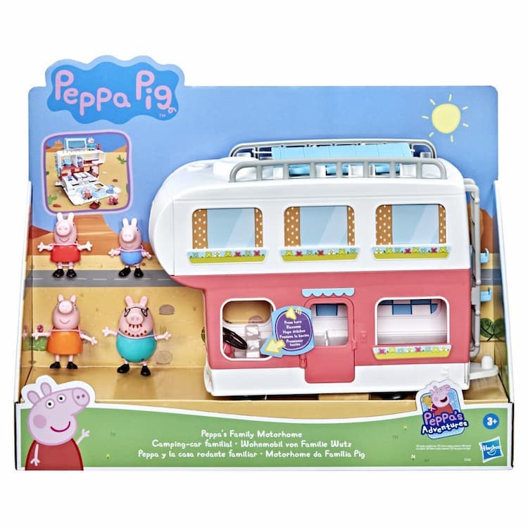 Peppa Pig Peppa’s Adventures Peppa’s Family Motorhome Toy, Ages 3 and up