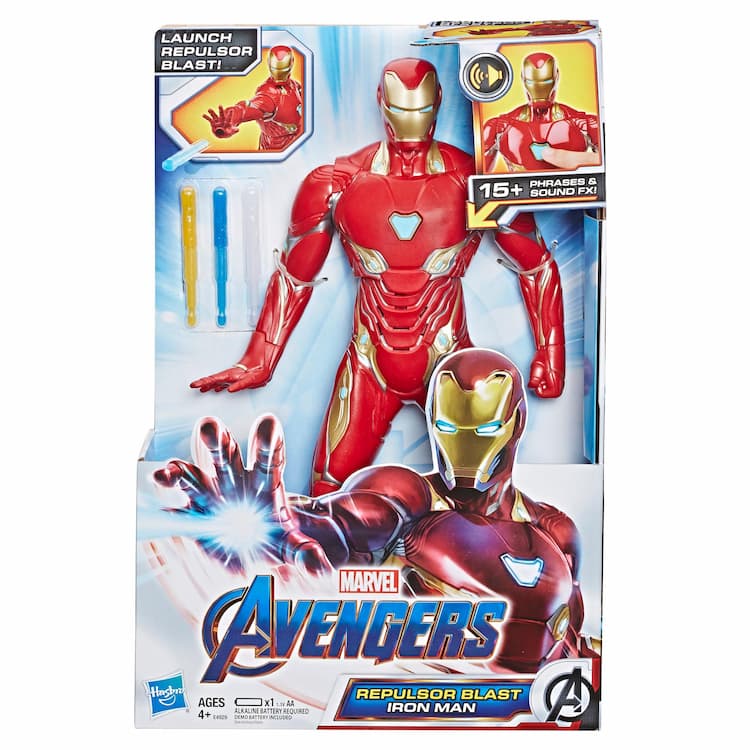 Marvel Avengers: Endgame Repulsor Blast Iron Man 13-Inch Figure