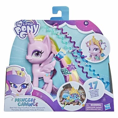 My Little Pony Best Hair Day Princess Cadance -- 5-Inch Hair-Styling Pony Figure with 17 Accessories, Ages 4 and Up 