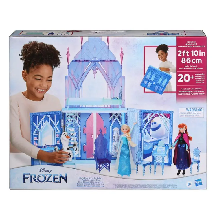 Disney's Frozen 2 Elsa's Fold and Go Ice Palace, Castle Playset, Toy for Kids Ages 3 and Up