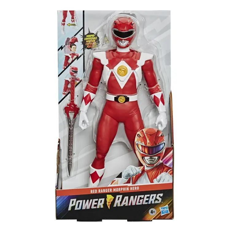 Power Rangers Mighty Morphin Power Rangers Red Ranger Morphin Hero 12-inch Action Figure Toy