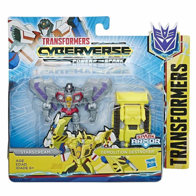 Transformers Toys Cyberverse Spark Armor Starscream Action Figure