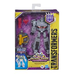 Transformers Toys Cyberverse Deluxe Class Megatron Action Figure, Fusion Mega Shot Attack Move, Build-A-Figure Piece, 5-inch