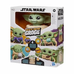Star Wars Galactic Snackin’ Grogu 9.25-Inch-Tall Animatronic Toy, Over 40 Sound and Motion Combinations, Ages 4 and Up