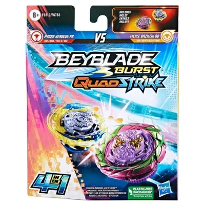 Beyblade Burst QuadStrike Fierce Bazilisk B8 and Hydra Kerbeus K8 Dual Pack, Battling Game Toy