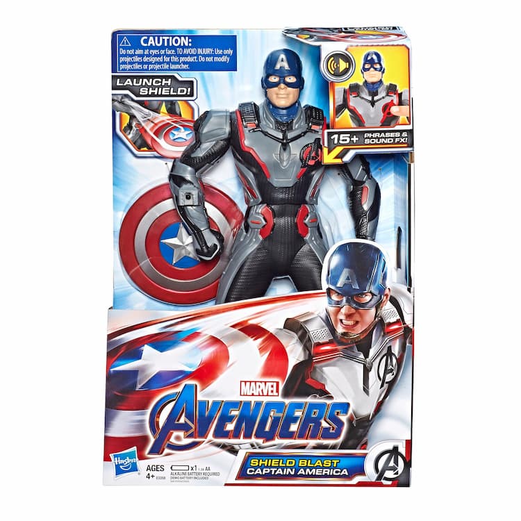 Marvel Avengers: Endgame Shield Blast Captain America 13-Inch Figure