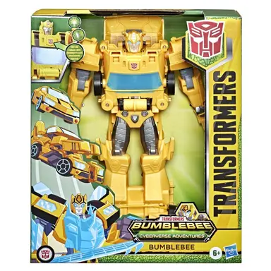 Transformers Toys Bumblebee Cyberverse Adventures Dinobots Unite Roll N’ Change Bumblebee Action Figure, 6 and Up, 10-inch