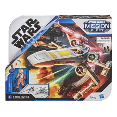 Star Wars Mission Fleet Stellar Class Luke Skywalker X-wing Fighter 2.5-Inch-Scale Figure and Vehicle, Ages 4 and Up