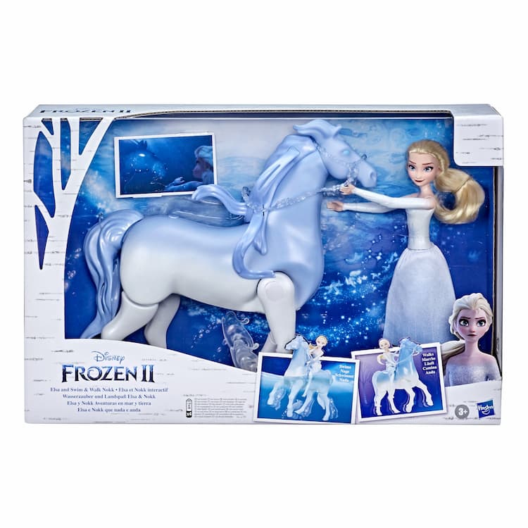 Disney's Frozen 2 Elsa and Swim and Walk Nokk, Toy for Kids, Frozen Dolls Inspired by Disney's Frozen 2 