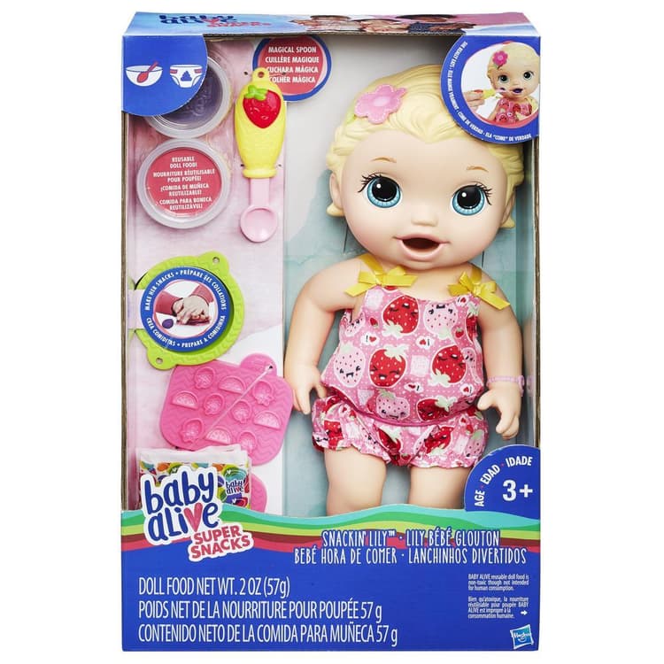 Baby Alive Super Snacks Snackin' Lily (Blonde)