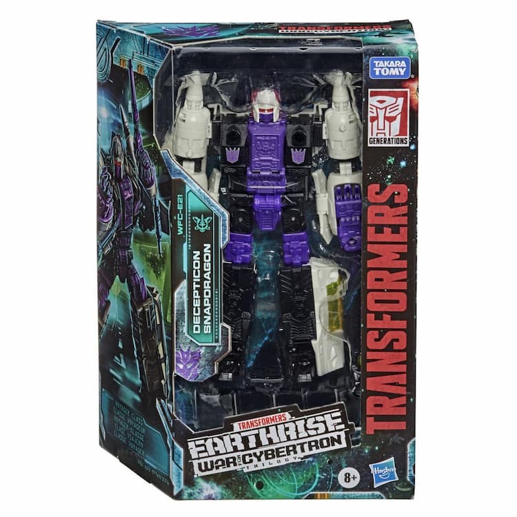 Transformers Toys Generations War for Cybertron: Earthrise Voyager WFC-E21 Decepticon Snapdragon Triple Changer Action Figure