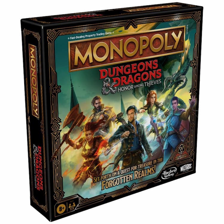 Monopoly Dungeons & Dragons: Honor Among Thieves Game for 2-5 Players, Ages 8 and up