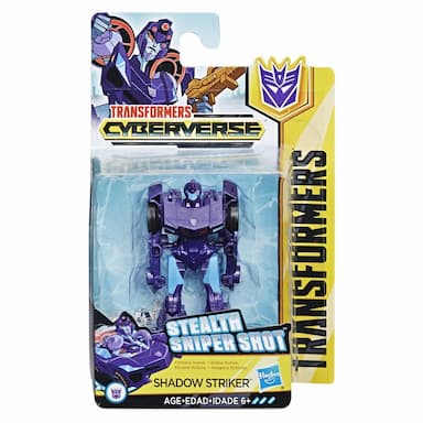 Transformers Cyberverse Action Attackers: Scout Class Shadow Striker Action Figure Toy