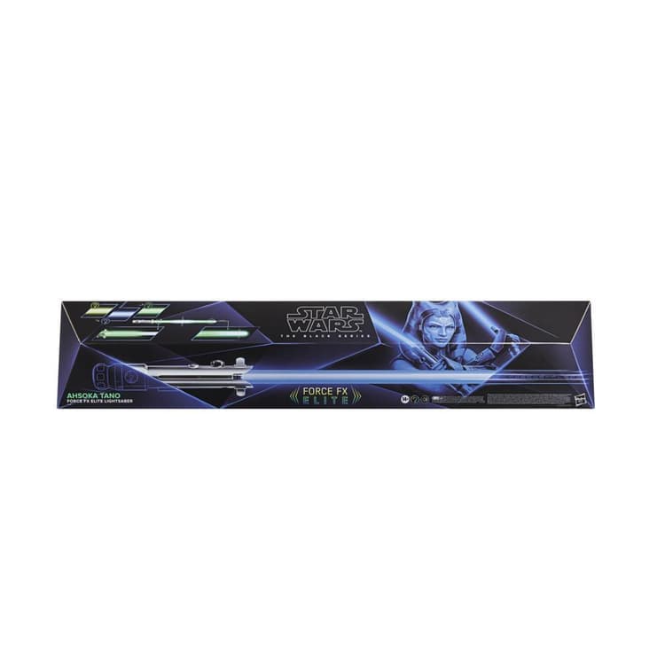 Star Wars The Black Series Ahsoka Tano Force FX Elite Lightsaber with Advanced LEDs and Sound Effects, Adult Collectible
