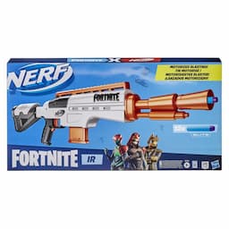 Nerf Fortnite IR Motorized Blaster -- Dart-Blasting Fortnite Blaster Replica -- 6-Dart Clip, 12 Nerf Darts