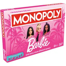 Monopoly: Barbie Edition Board Game, Family Games for 2-6 Players, Ages 8+