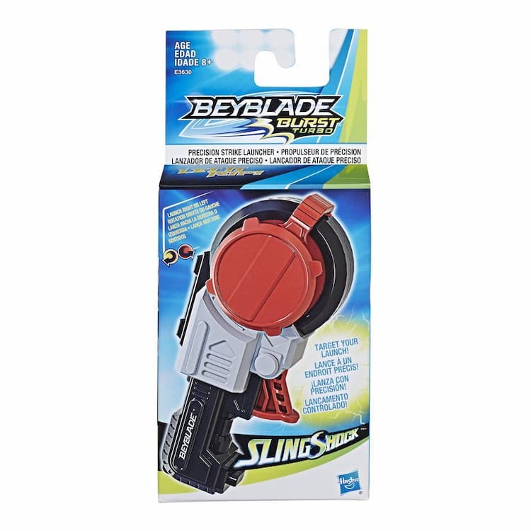 Beyblade Burst Turbo Slingshock Precision Strike Launcher  Compatible with Right/Left-Spin Tops, Age 8+