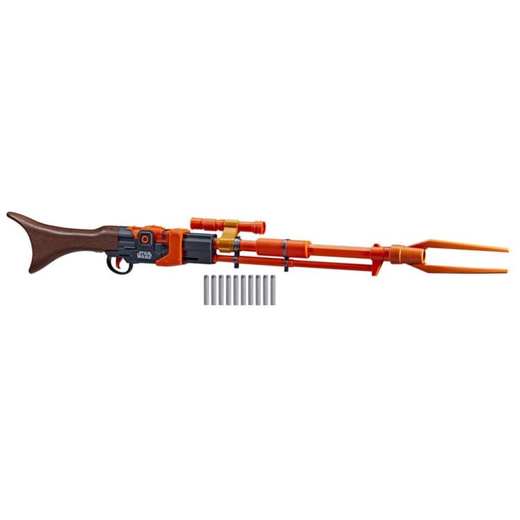 Nerf Star Wars Amban Phase-pulse Blaster, The Mandalorian, Scope, 10 Nerf Elite Darts, 50.25 Inches Long