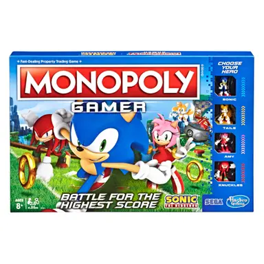Monopoly Gamer Sonic the Hedgehog Edition Board Game
