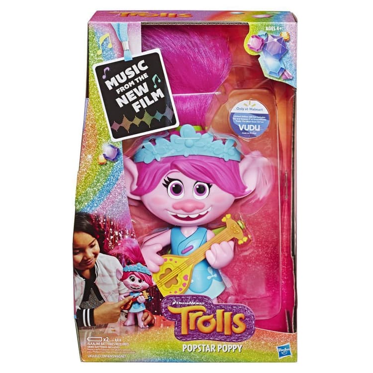 DreamWorks Trolls Popstar Poppy Singing Doll