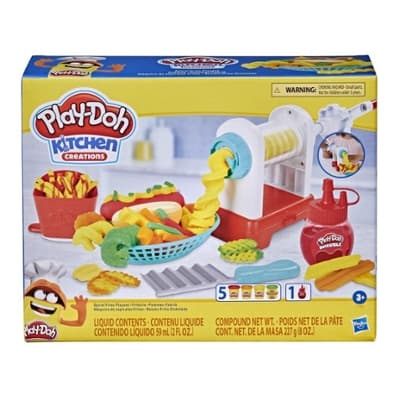 Play-Doh Kitchen Creations Spiral Fries Playset for Kids 3 Years and Up, Non-Toxic