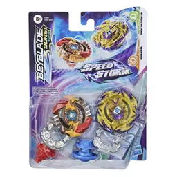 Beyblade Burst Surge Speedstorm Spear Valtryek V6 and Regulus R6 Spinning Top Dual Pack -- Battling Game Top Toy