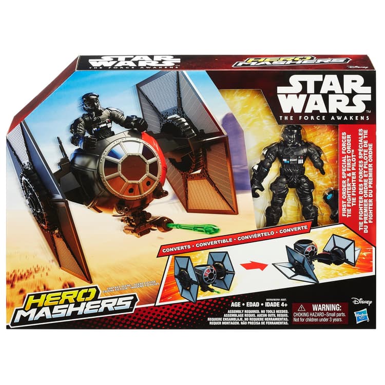 Star Wars Hero Mashers Episode VII TIE Fighter and TIE Fighter Pilot