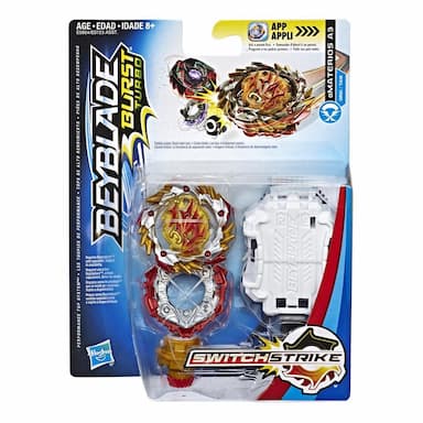 Beyblade Burst Turbo SwitchStrike Amaterios A3 Starter Pack  Battling Top and Right/Left-Spin Launcher, Age 8+