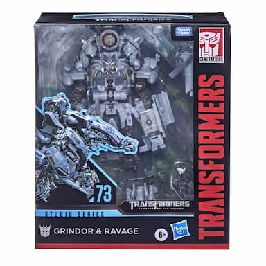 Transformers Toys Studio Series 73 Leader Transformers: Revenge of the Fallen Grindor and Ravage Action Figure - 8 and Up, 8.5-inch