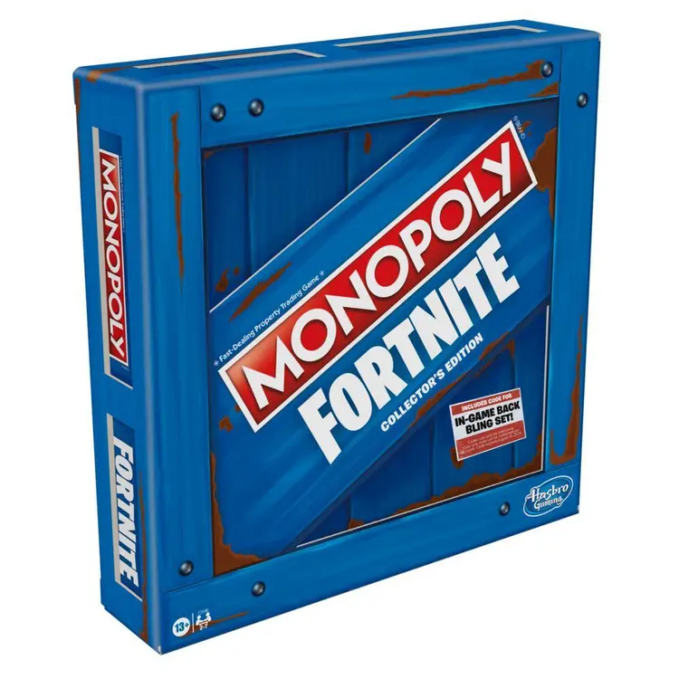 Monopoly: Fortnite Collector's Edition Board Game Inspired by Fortnite Video Game, Board Game for Teens and Adults