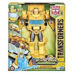 Transformers Toys Bumblebee Cyberverse Adventures Dinobots Unite Roll N Change Bumblebee Action Figure, 6 and Up, 10-inch