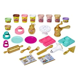 Play-Doh Gold Collection Gold Star Baker Playset with Gold Drizzle Compound and 9 Play-Doh Cans Including Rose Gold