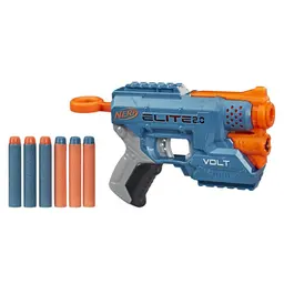 Nerf Elite 2.0 Volt SD-1 Blaster -- 6 Official Nerf Darts, Light Beam Targeting, 2-Dart Storage, 2 Tactical Rails