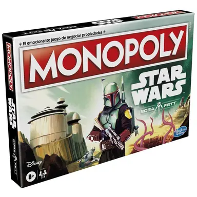 Monopoly: Star Wars Boba Fett Edition Board Game for Kids Ages 8 and Up,