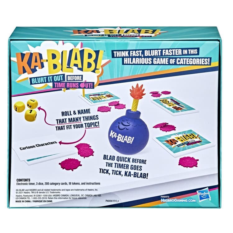 Ka-Blab! Game for Families, Teens, and Kids Ages 10 and Up, Family-Friendly Party Game for 2-6 Players