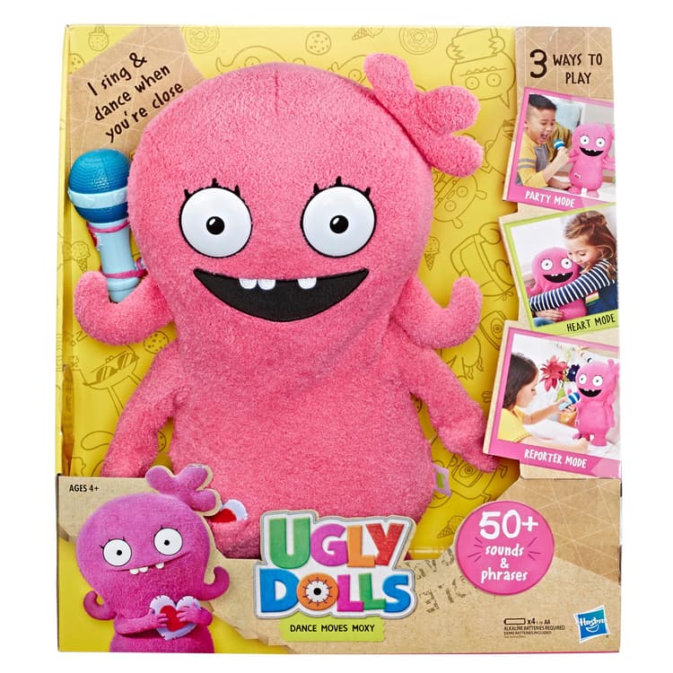 UglyDolls Dance Moves Moxy, Toy that Talks, Sings, and Dances, 14 inches tall