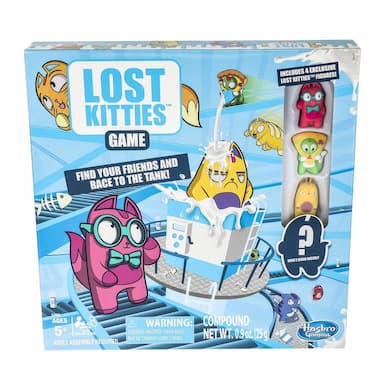 Lost Kitties Board Game With Exclusive Figures Ages 5 and Up 