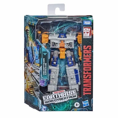 Transformers Toys Generations War for Cybertron: Earthrise Deluxe WFC-E18 Airwave Modulator Figure, 5.5-inch