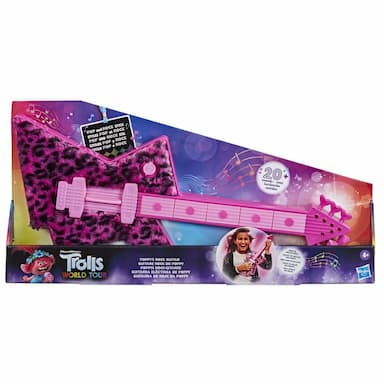 DreamWorks Trolls World Tour Poppy's Rock Guitar, Fun Musical Toy for Kids 4 Years and Up 
