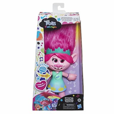 DreamWorks TrollsTopia Harmony Poppy Singing and Talking Doll, Musical Toy for Kids 4 Years Old and Up 