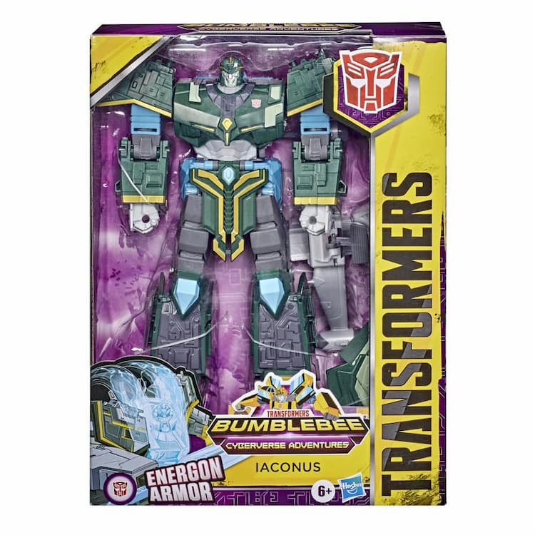 Transformers Bumblebee Cyberverse Adventures Ultimate Iaconus Action Figure, Energon Armor, Ages 6 and Up, 9-inch