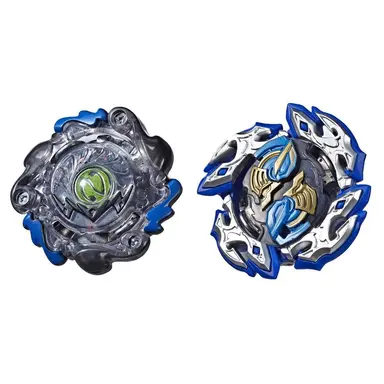 Beyblade Burst Turbo Slingshock Dual Pack Dullahan D4 and Dark-X Nepstrius N4 – 2 Right-Spin Battling Tops, Age 8+