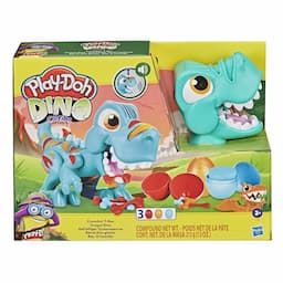 Play-Doh Dino Crew Crunchin' T-Rex Toy for Kids 3 Years and Up with Dinosaur Sounds and 3 Play-Doh Eggs