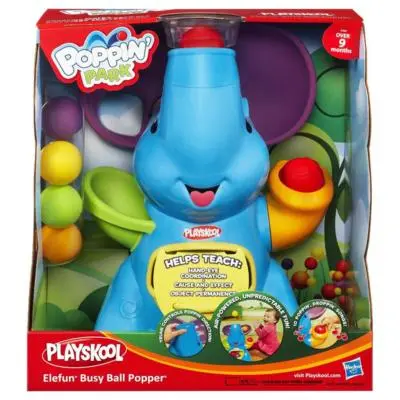 PLAYSKOOL POPPIN PARK ELEFUN BUSY BALL POPPER