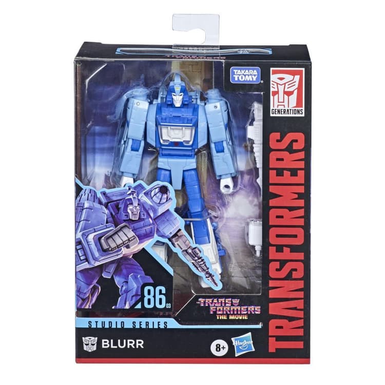 Transformers Toys Studio Series 86-03 Deluxe The Transformers: The Movie Blurr Action Figure, 8 and Up, 4.5-inch