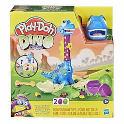 Play-Doh Dino Crew Growin' Tall Bronto Toy Dinosaur for Kids 3 Years and Up with 2 Play-Doh Eggs
