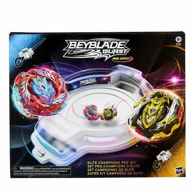 Beyblade Burst Pro Series Elite Champions Pro Set -- Battle Game Set with Beystadium, 2 Top Toys and 2 Launchers