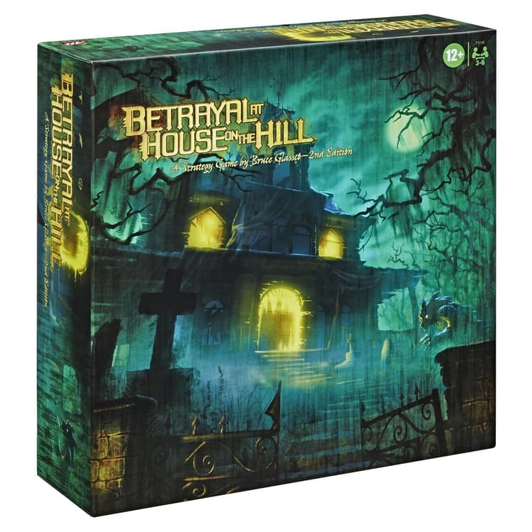 Avalon Hill Betrayal at House on the Hill Second Edition Cooperative Board Game, for Ages 12 and Up for 3-6 Players
